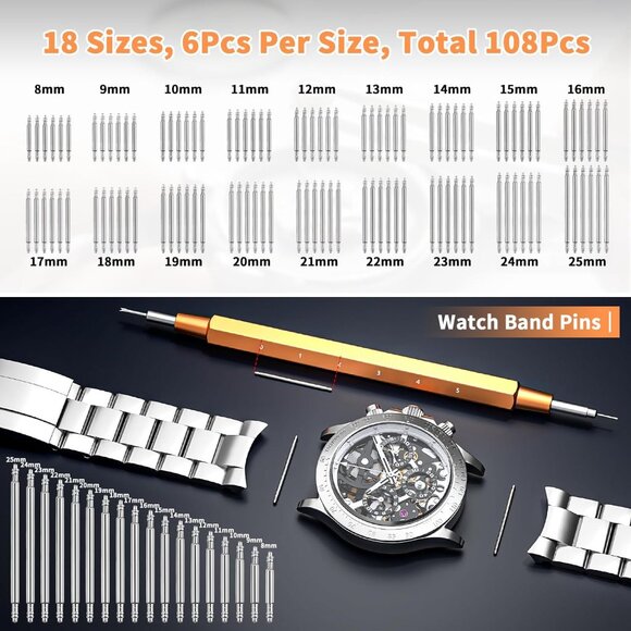 Watch Link Removal Kit, Watch Repair Kit, Watch Case Opener Spring Bar Tools - Picture 4 of 6